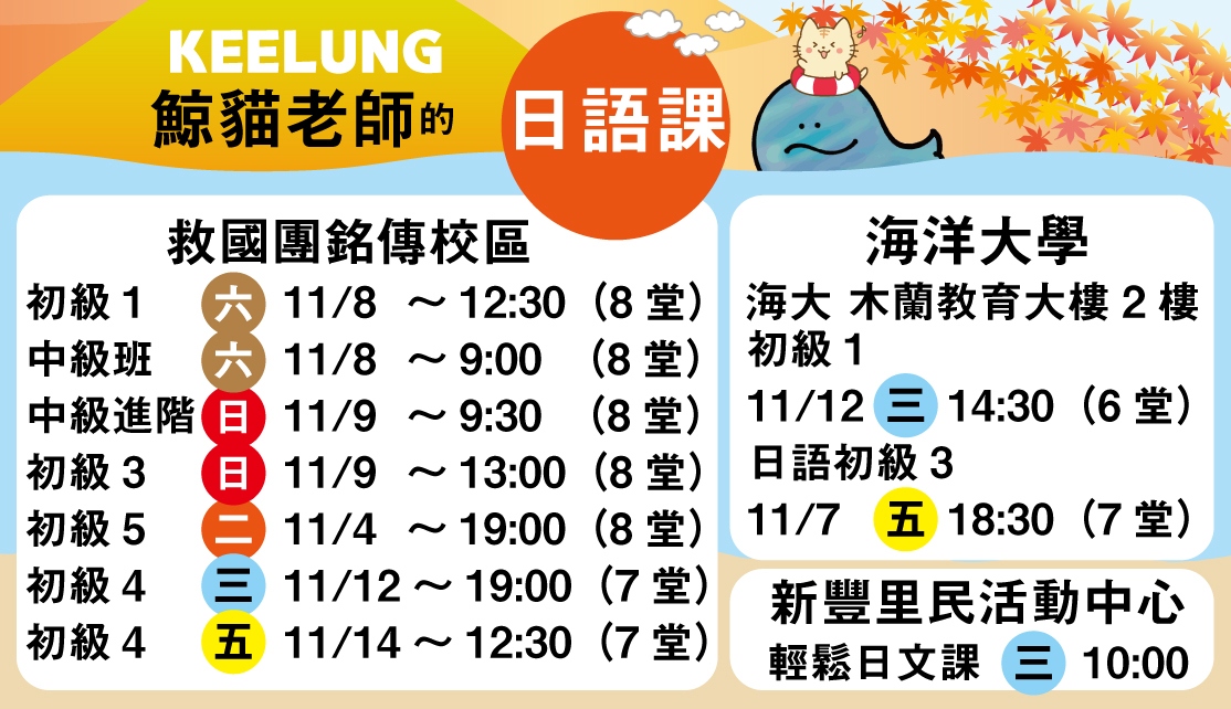 基隆日文補習班，基隆日文課